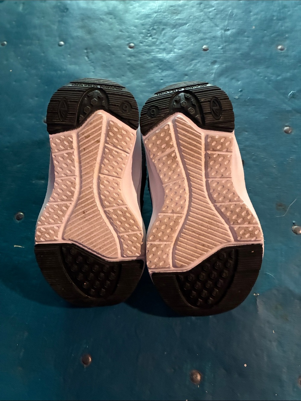 Athletic Works Kids Black and Light Pink Velcro Sneakers - Picture 5 of 5